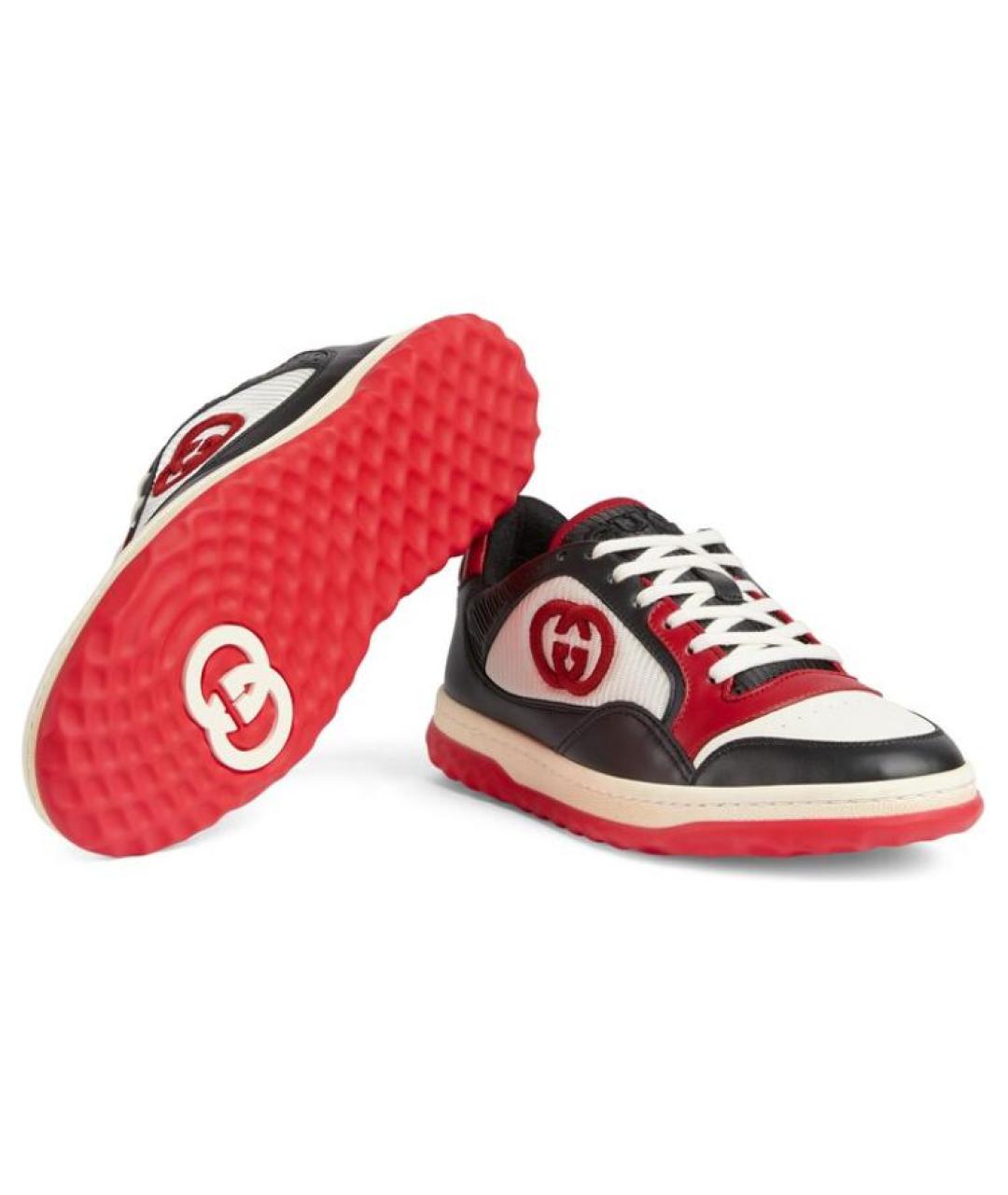 GUCCI Мульти кожаные кеды, фото 4