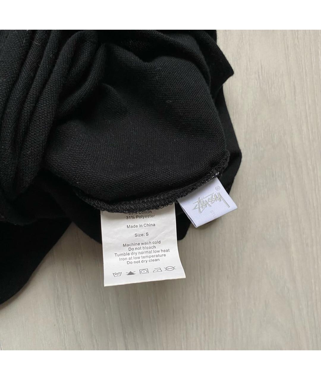 STUSSY Черное хлопковое повседневное платье, фото 6