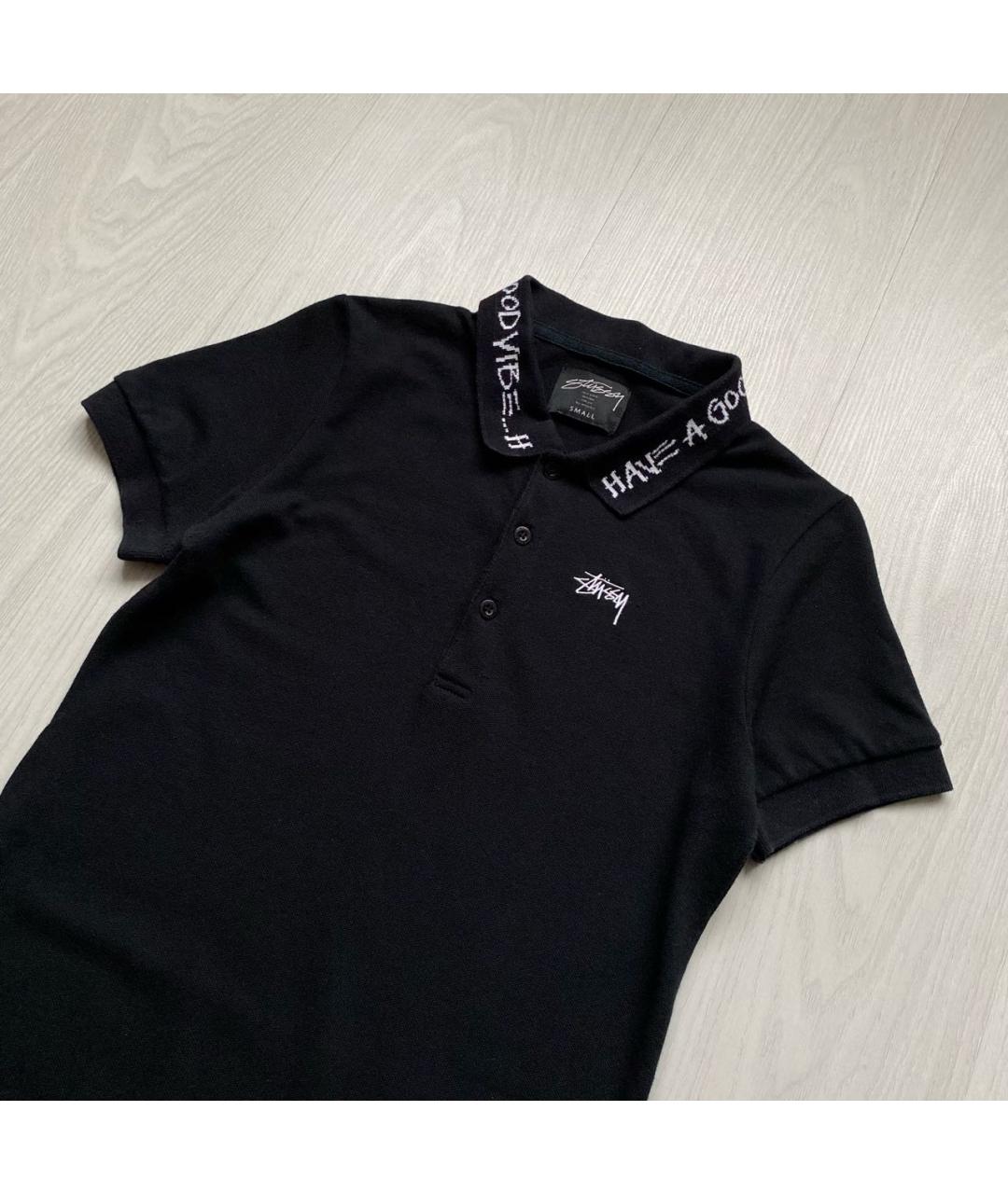 STUSSY Черное хлопковое повседневное платье, фото 2