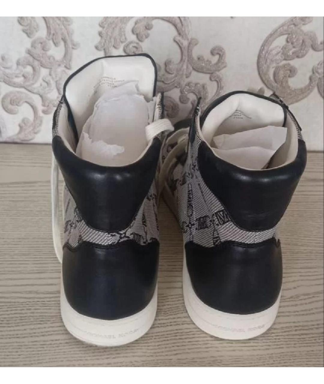 MICHAEL KORS Мульти текстильные высокие кроссовки / кеды, фото 4