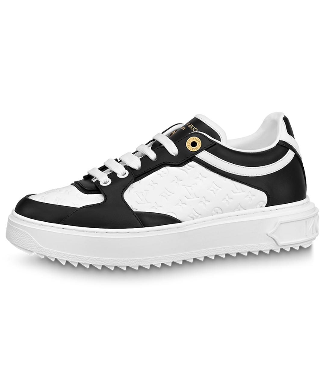 LOUIS VUITTON Черные кожаные кроссовки, фото 2