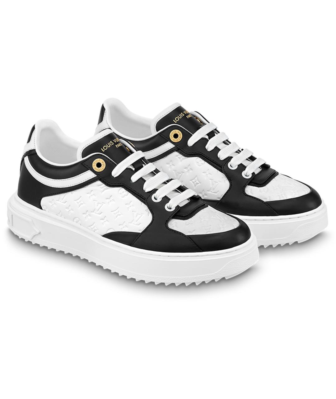 LOUIS VUITTON Черные кожаные кроссовки, фото 3