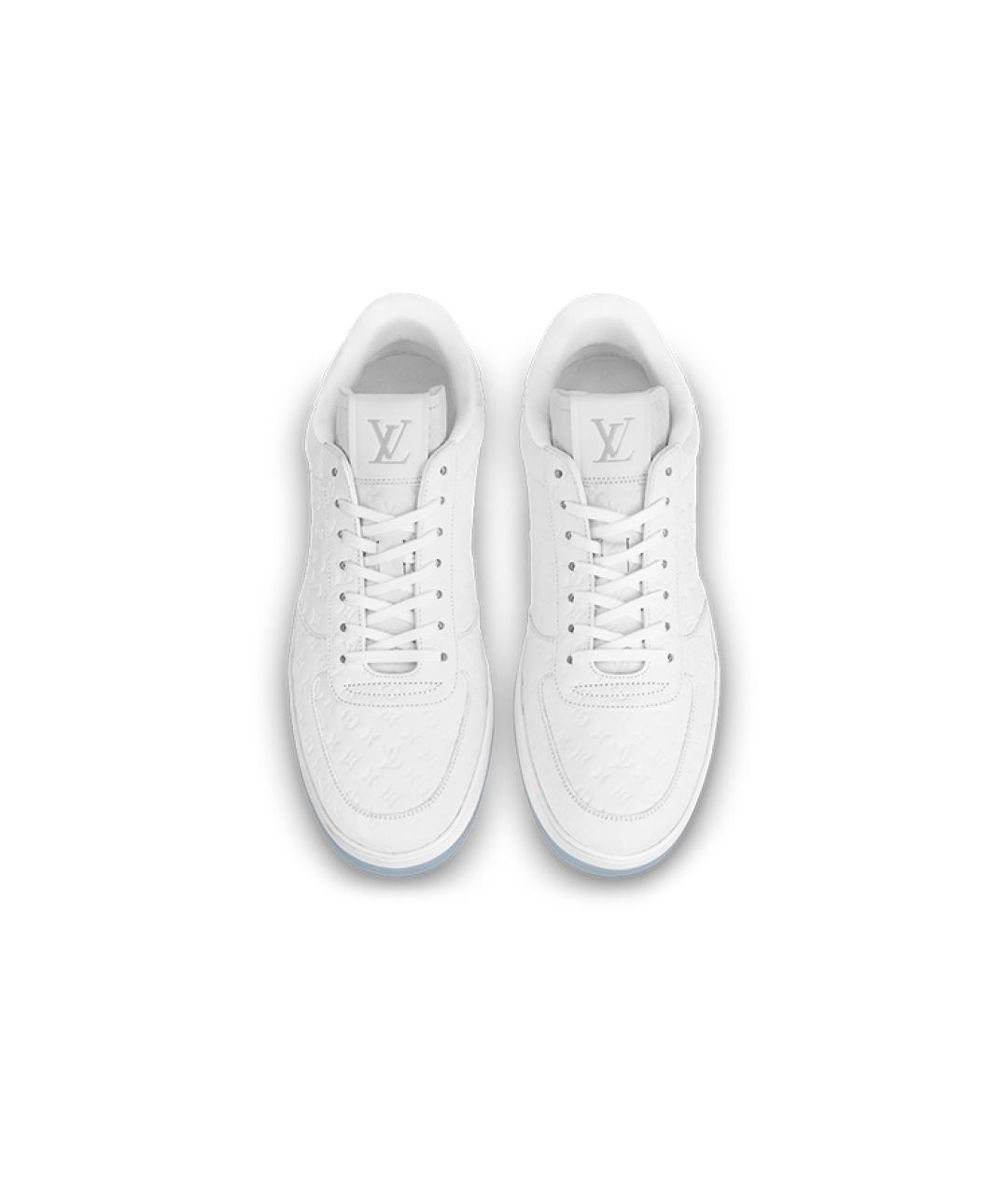 LOUIS VUITTON Белые кожаные низкие кроссовки / кеды, фото 2