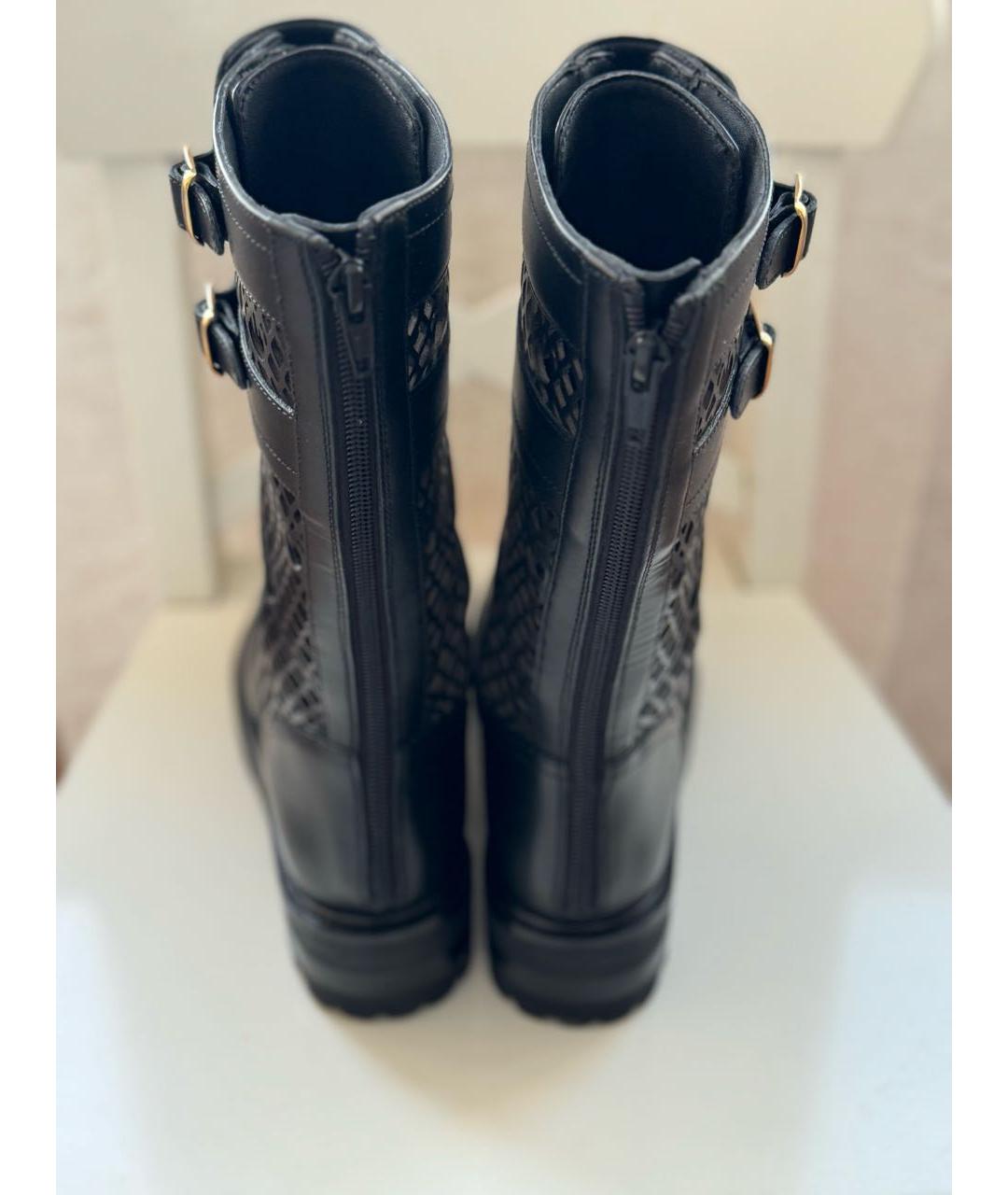 PINKO Черные кожаные ботинки, фото 4