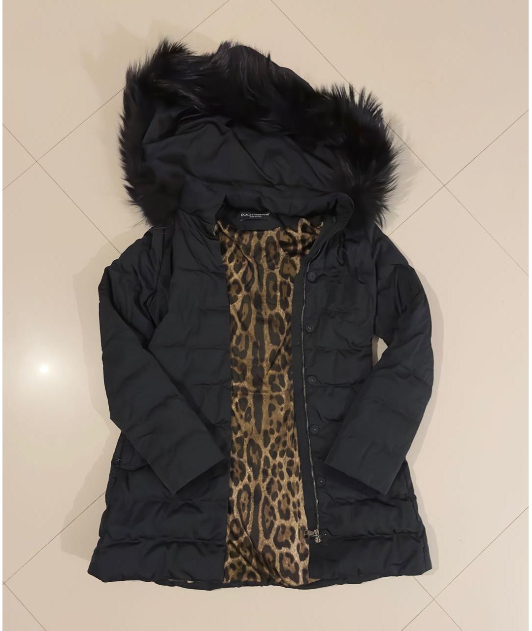DOLCE&GABBANA Черный пуховик, фото 2