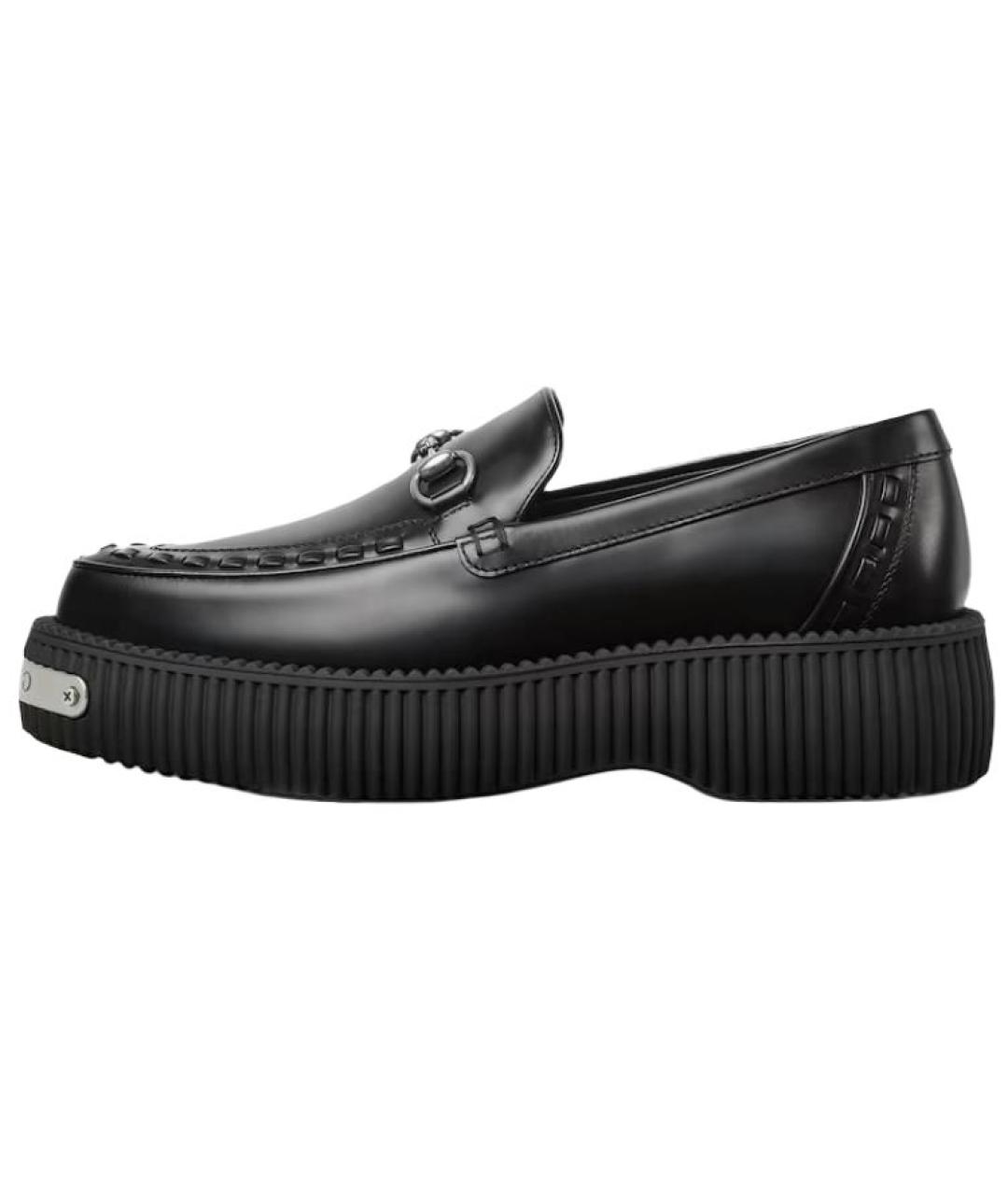 GUCCI Черные кожаные лоферы, фото 2