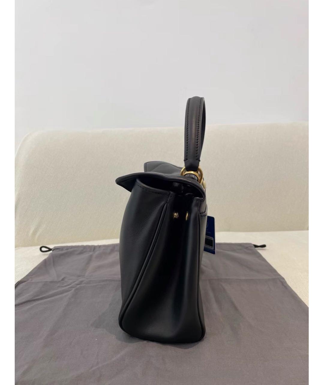 BALENCIAGA Черная кожаная сумка с короткими ручками, фото 6