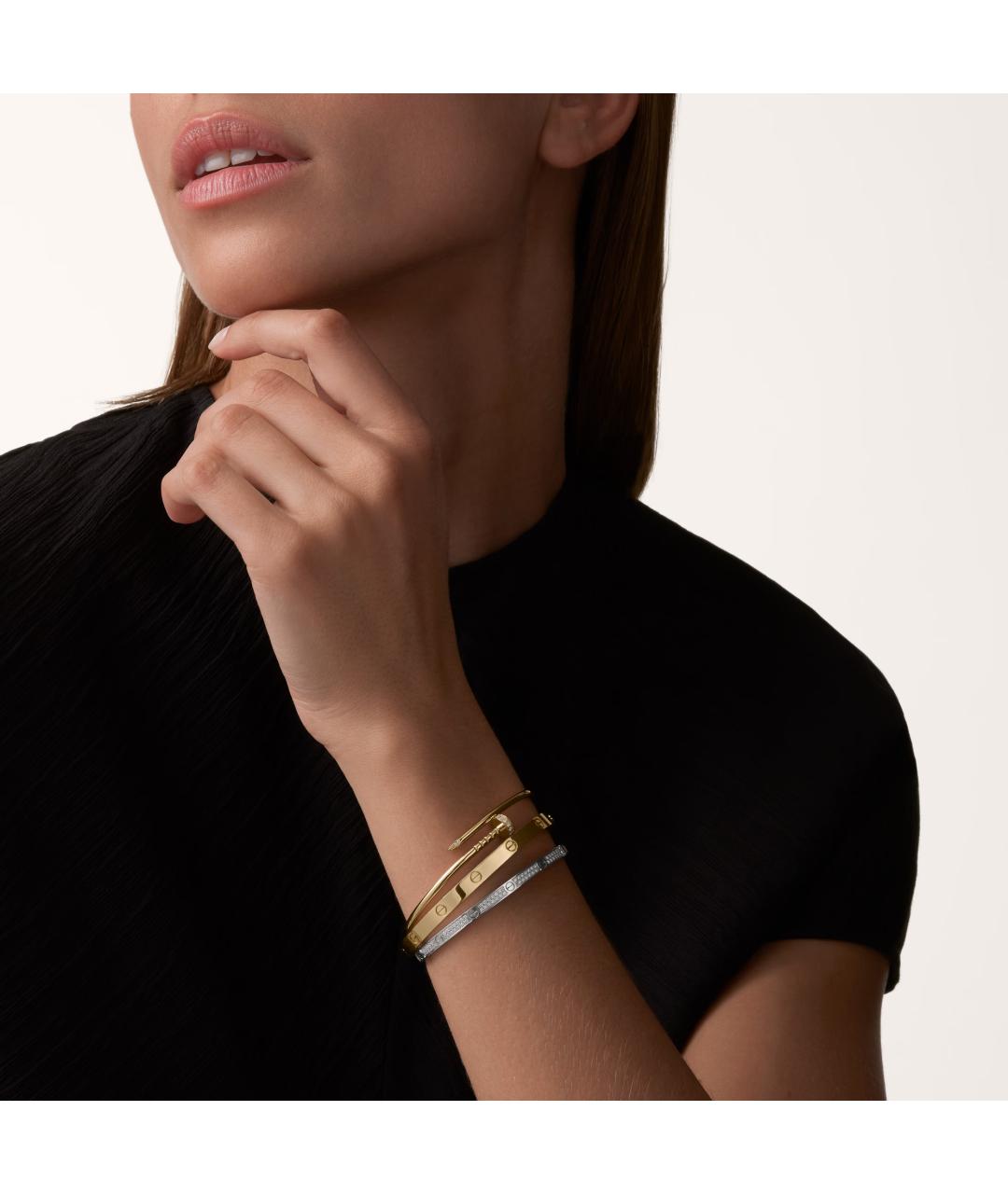 CARTIER Серебрянный браслет из белого золота, фото 5