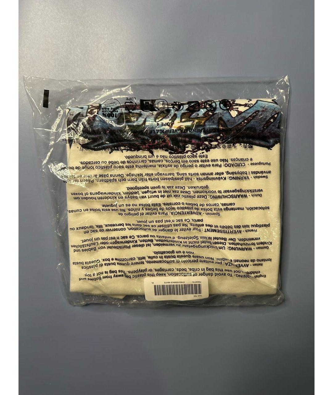 SUPREME Белая хлопковая футболка, фото 5