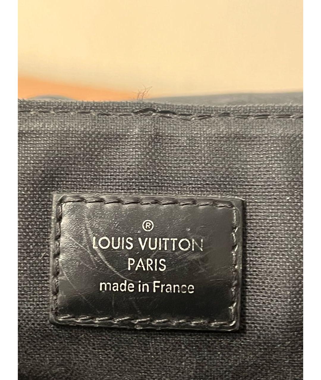 LOUIS VUITTON Серая кожаная сумка на плечо, фото 5