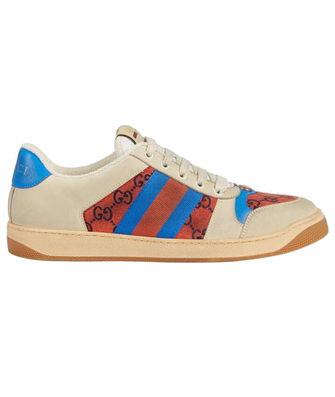 GUCCI Мульти кожаные кеды, фото 6