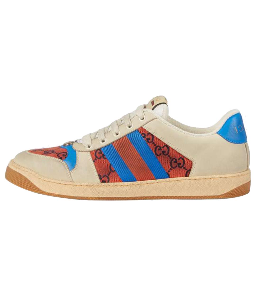 GUCCI Мульти кожаные кеды, фото 2