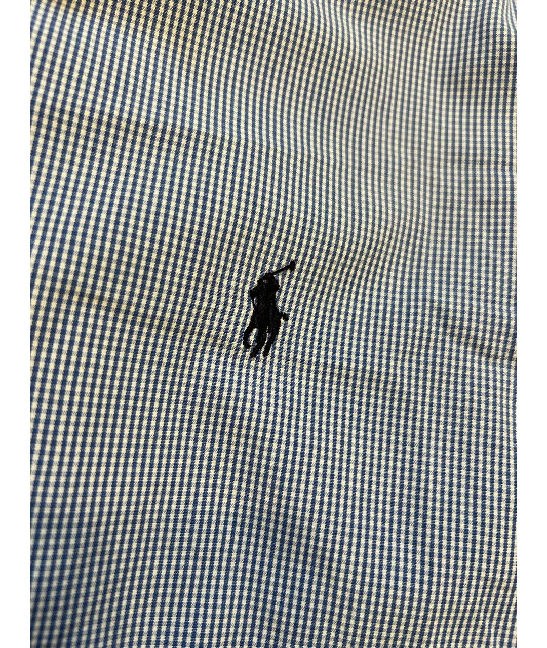 POLO RALPH LAUREN Голубая хлопковая кэжуал рубашка, фото 4