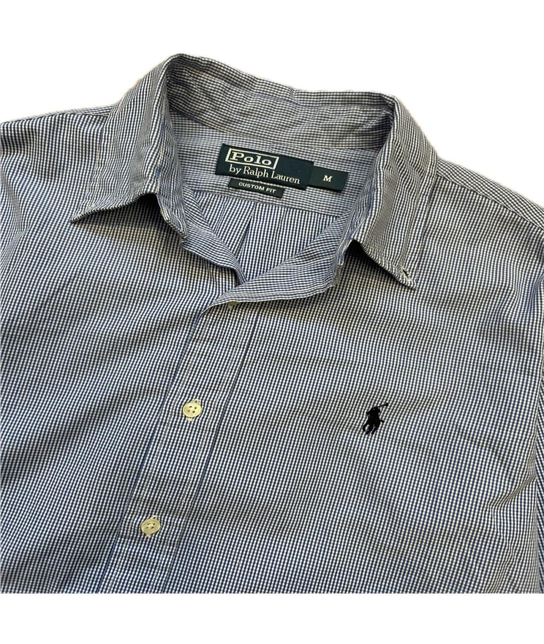 POLO RALPH LAUREN Голубая хлопковая кэжуал рубашка, фото 2