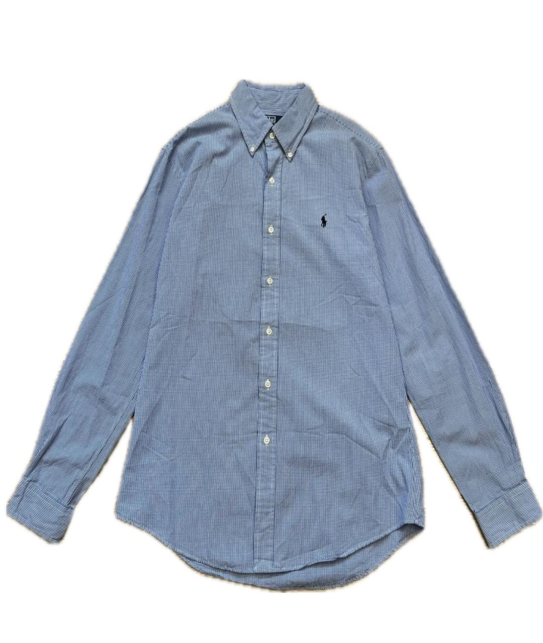 POLO RALPH LAUREN Голубая хлопковая кэжуал рубашка, фото 6