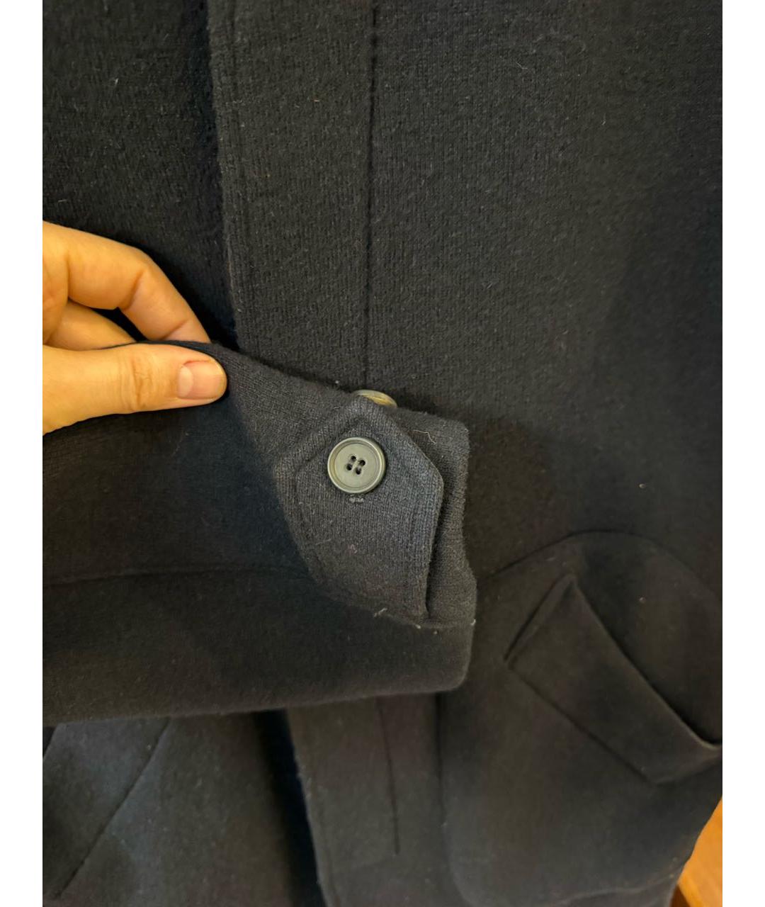 BARENA Темно-синее шерстяное пальто, фото 5