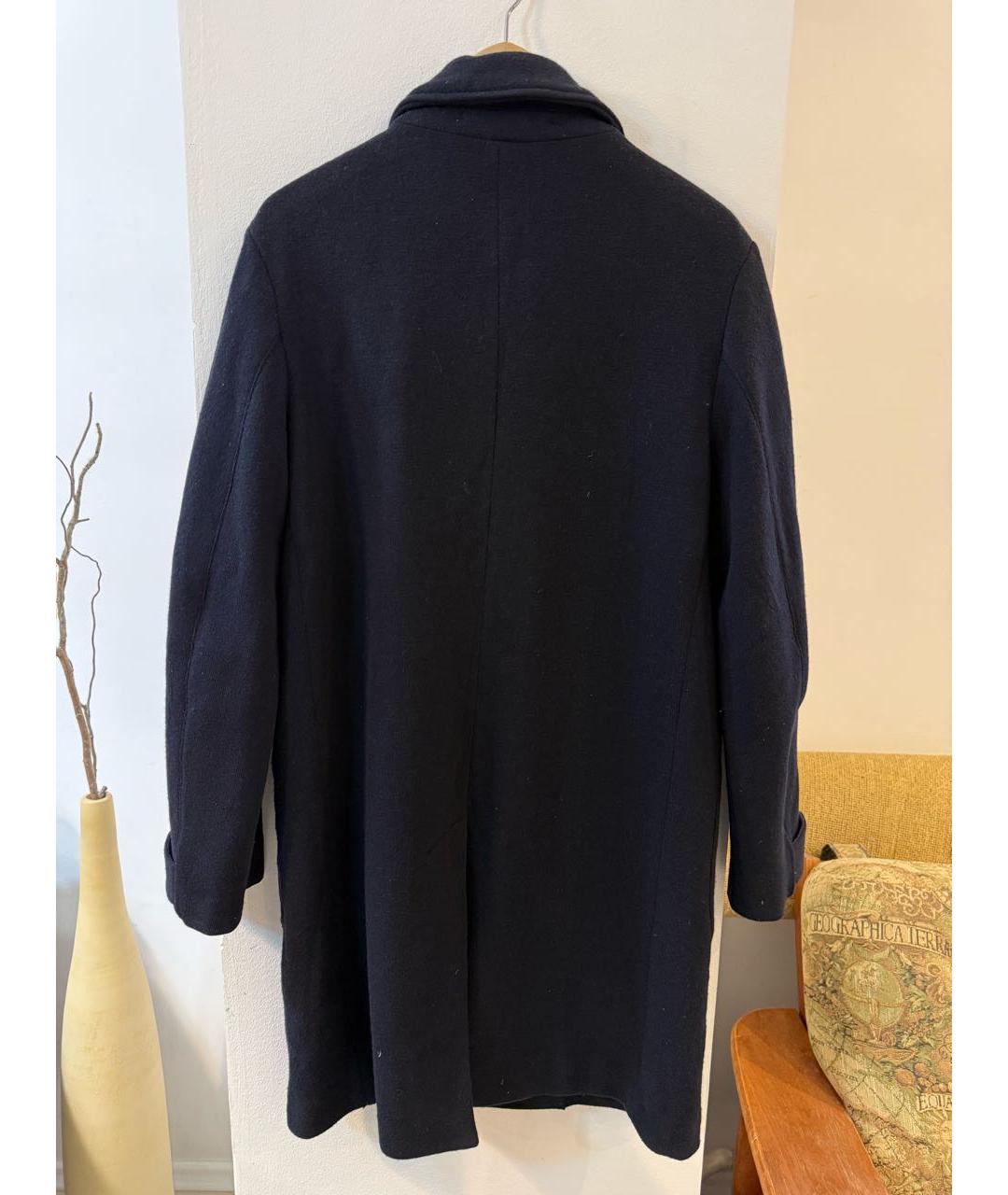 BARENA Темно-синее шерстяное пальто, фото 4