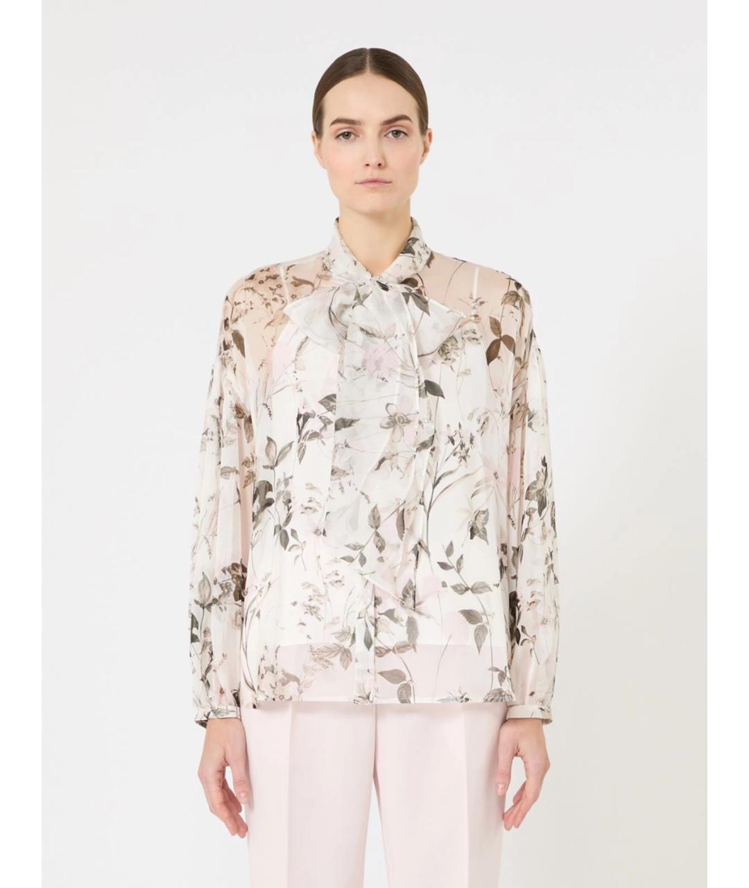 MAX MARA STUDIO Мульти шелковая рубашка, фото 3