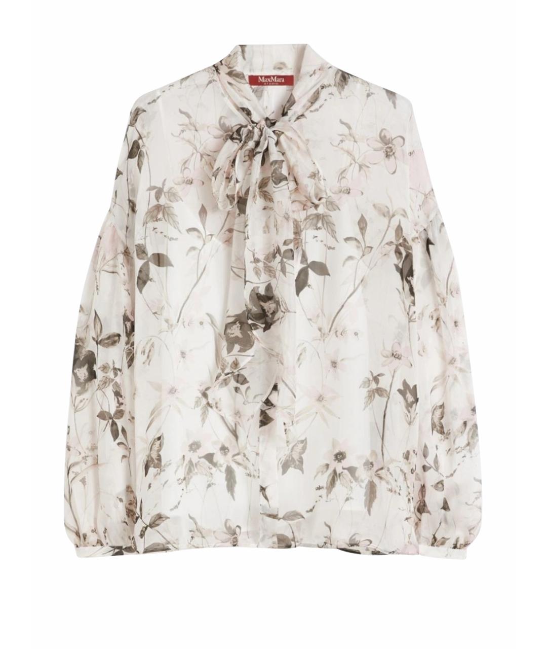 MAX MARA STUDIO Мульти шелковая рубашка, фото 1