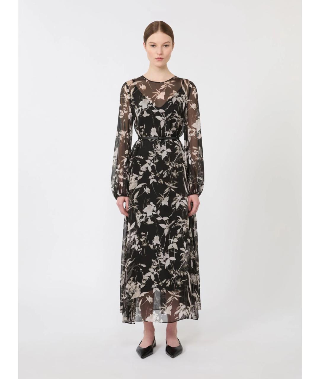 MAX MARA STUDIO Мульти шелковое повседневное платье, фото 3