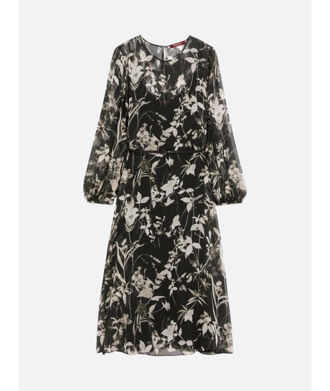 MAX MARA STUDIO Мульти шелковое повседневное платье, фото 6