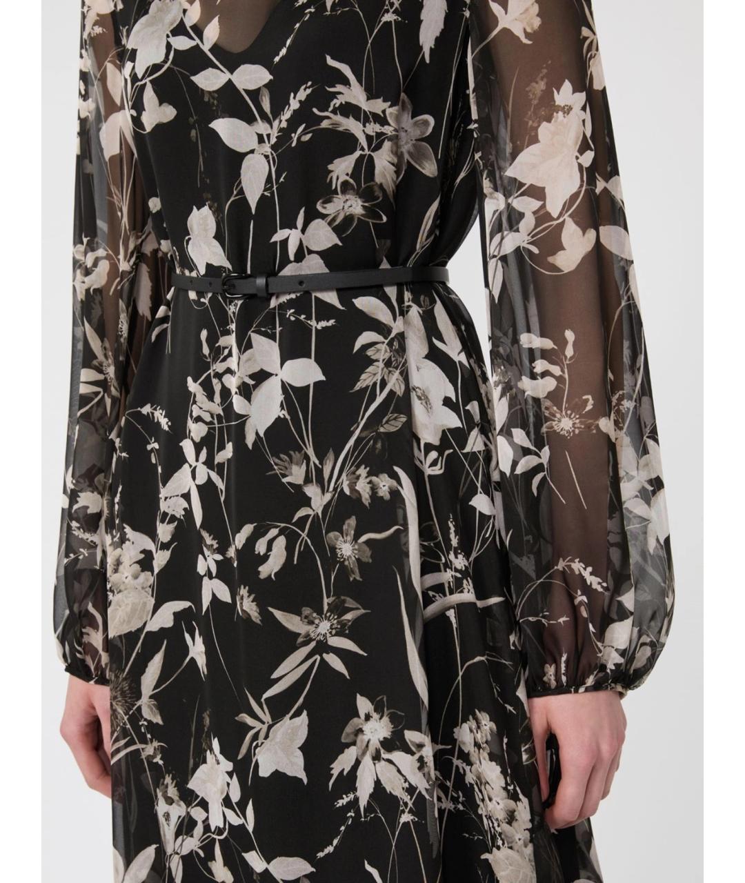 MAX MARA STUDIO Мульти шелковое повседневное платье, фото 5