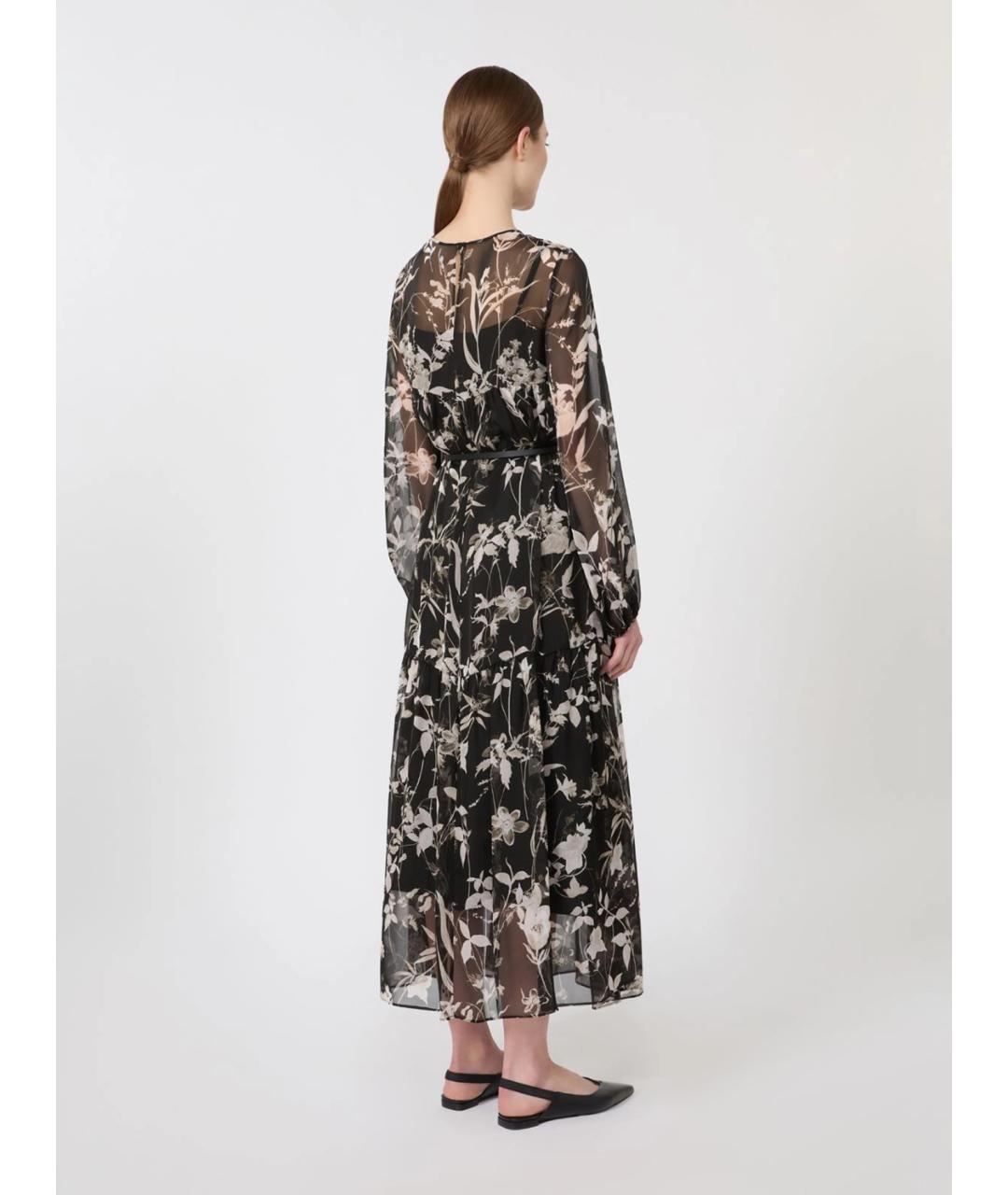 MAX MARA STUDIO Мульти шелковое повседневное платье, фото 4