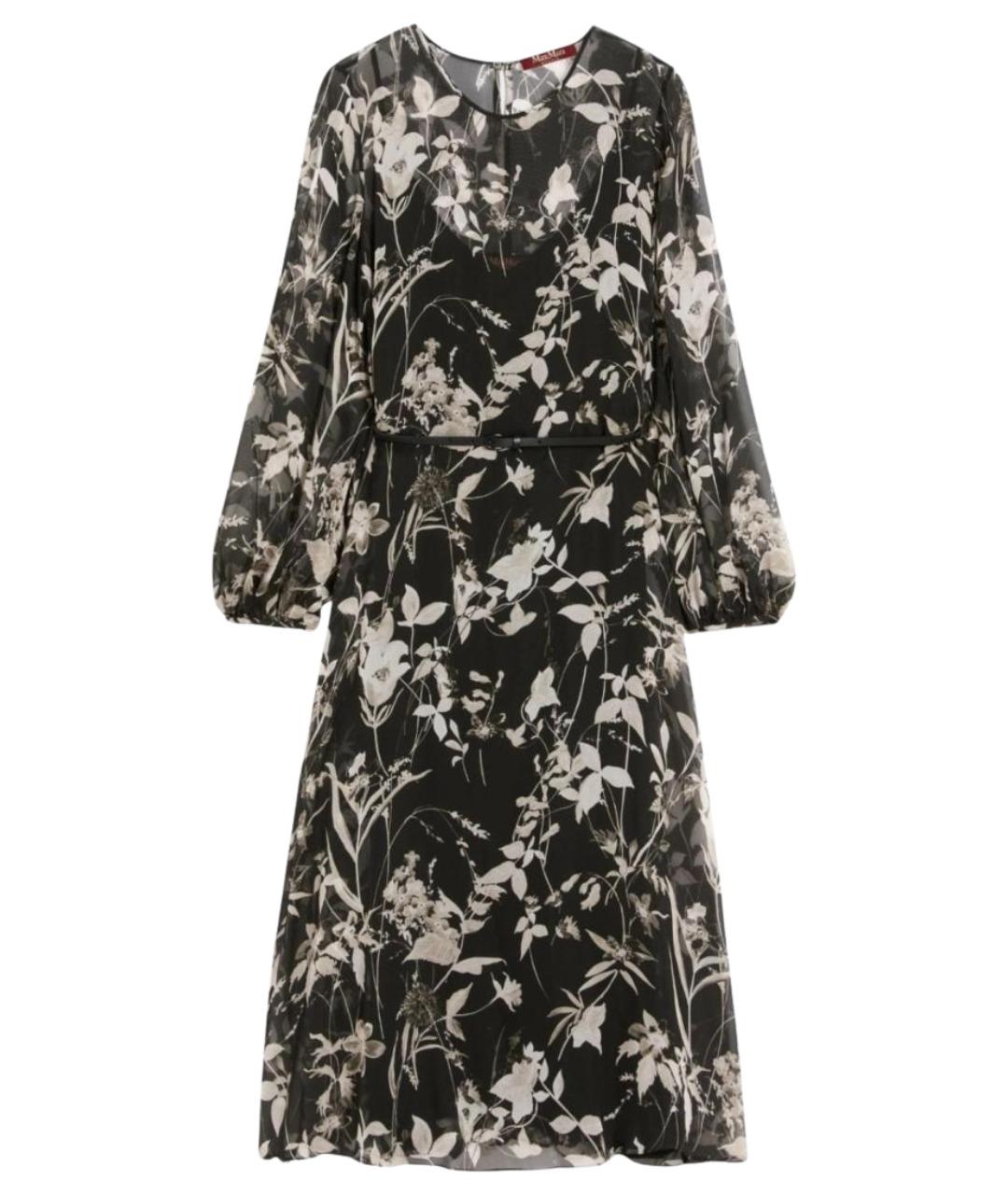 MAX MARA STUDIO Мульти шелковое повседневное платье, фото 1