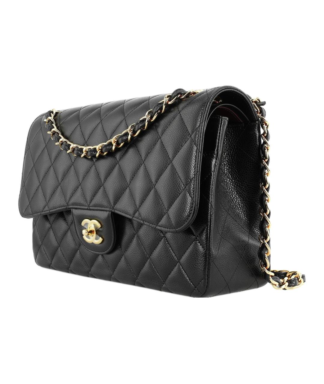 CHANEL Черная кожаная сумка через плечо, фото 2