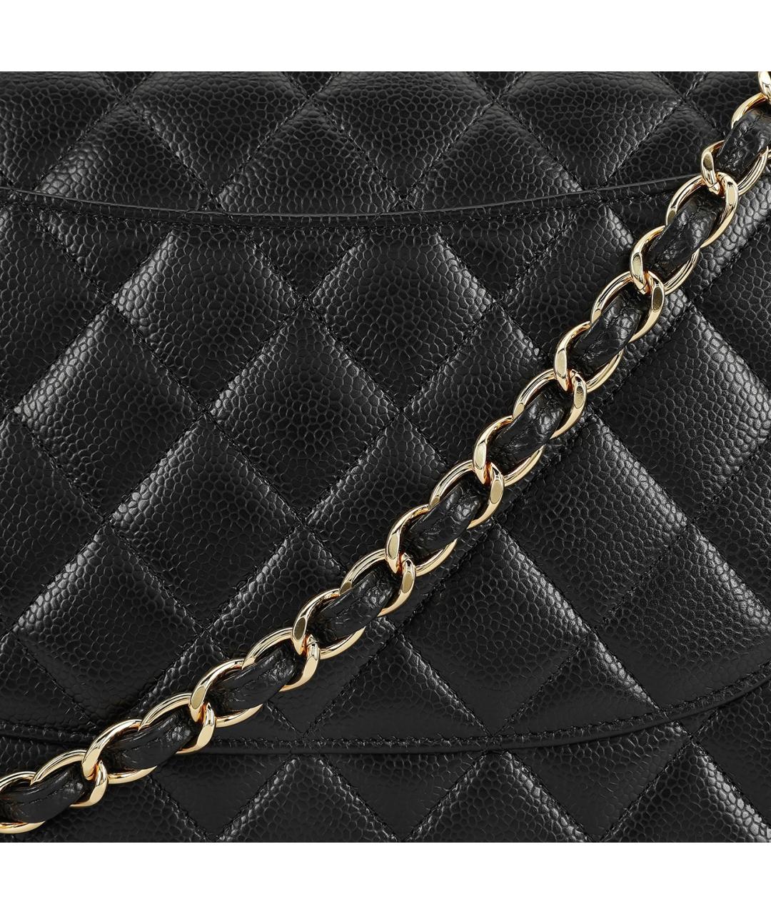 CHANEL Черная кожаная сумка через плечо, фото 6