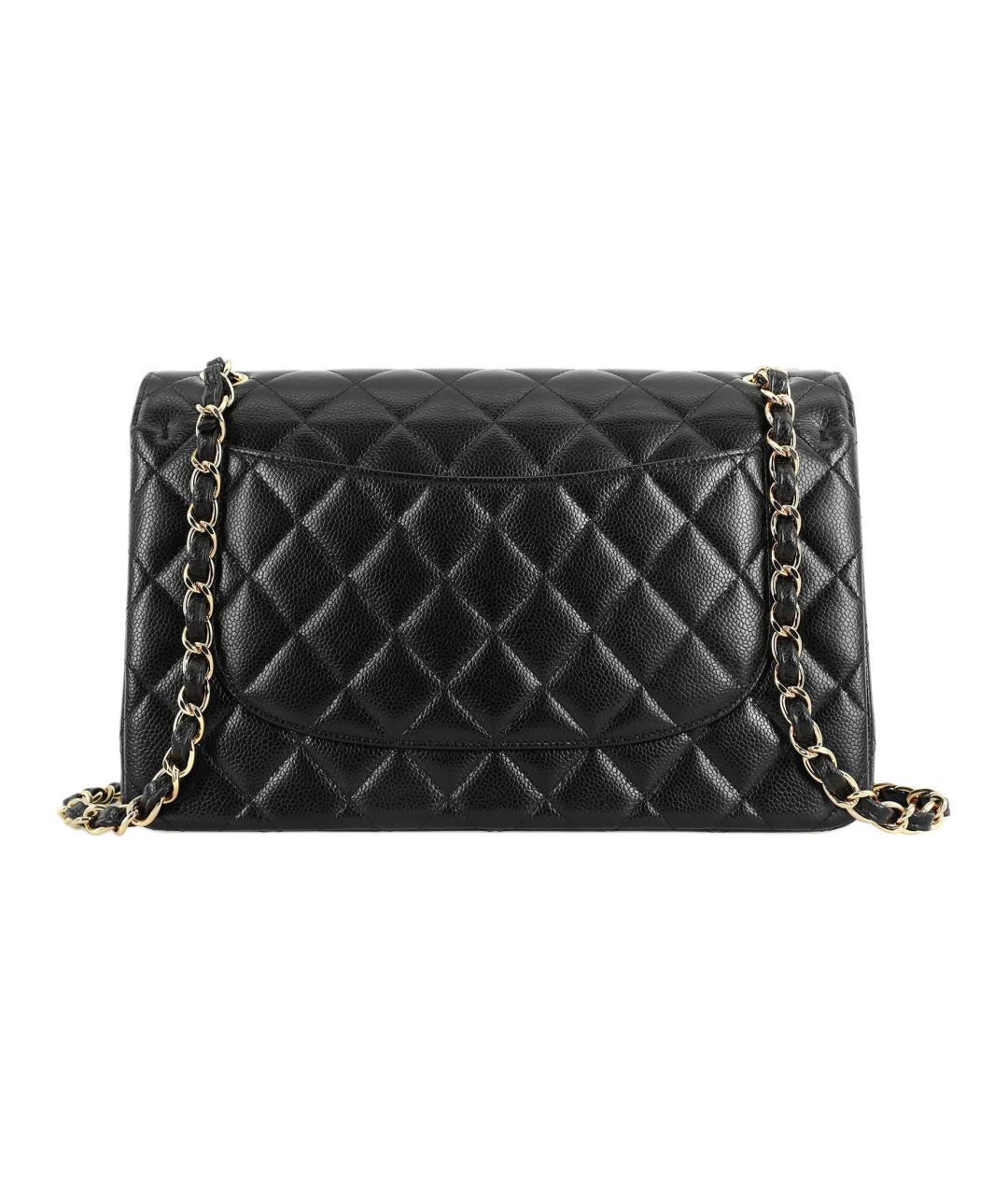 CHANEL Черная кожаная сумка через плечо, фото 3