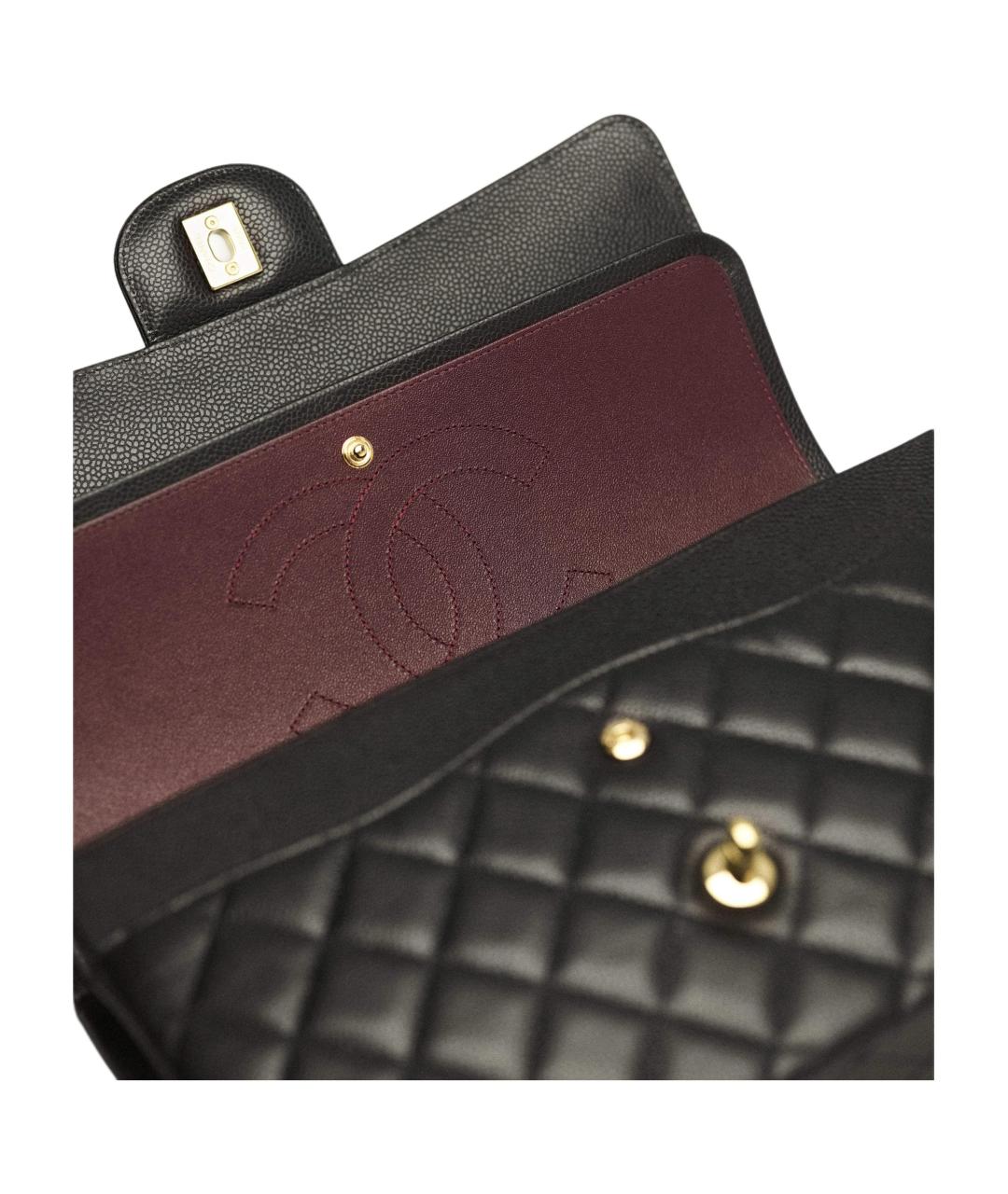 CHANEL Черная кожаная сумка через плечо, фото 7