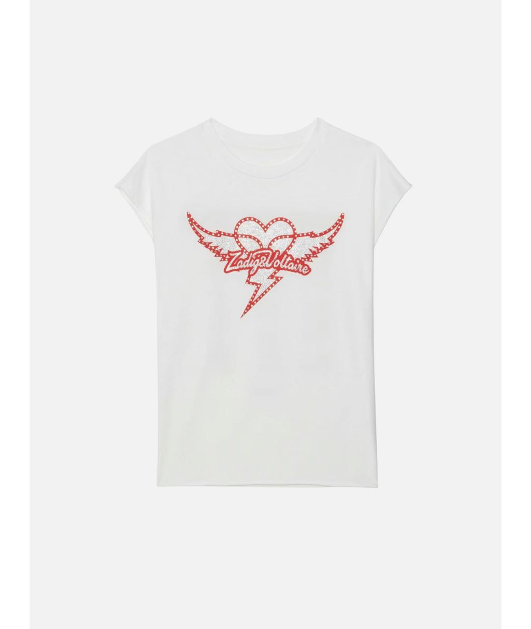 ZADIG & VOLTAIRE Белая хлопковая футболка, фото 6