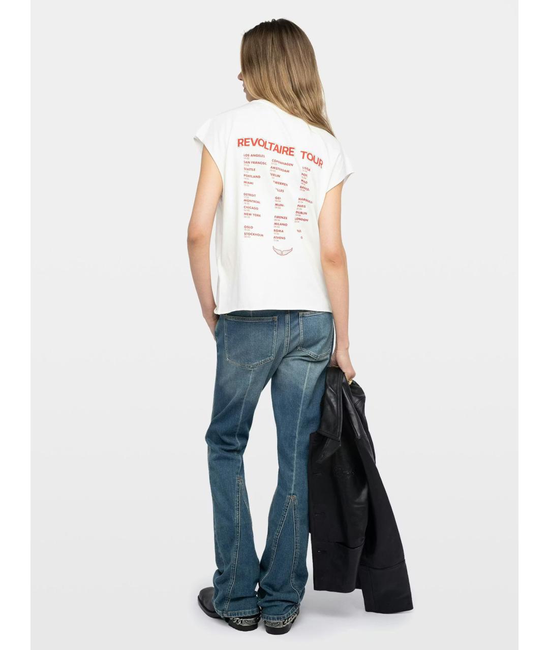 ZADIG & VOLTAIRE Белая хлопковая футболка, фото 3