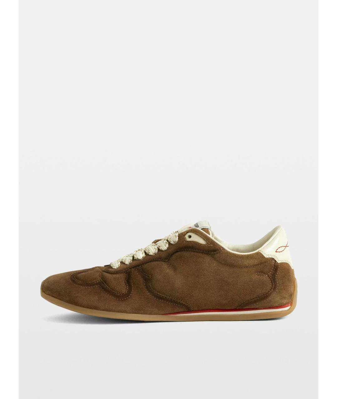 ZADIG & VOLTAIRE Коричневые замшевые кроссовки, фото 3