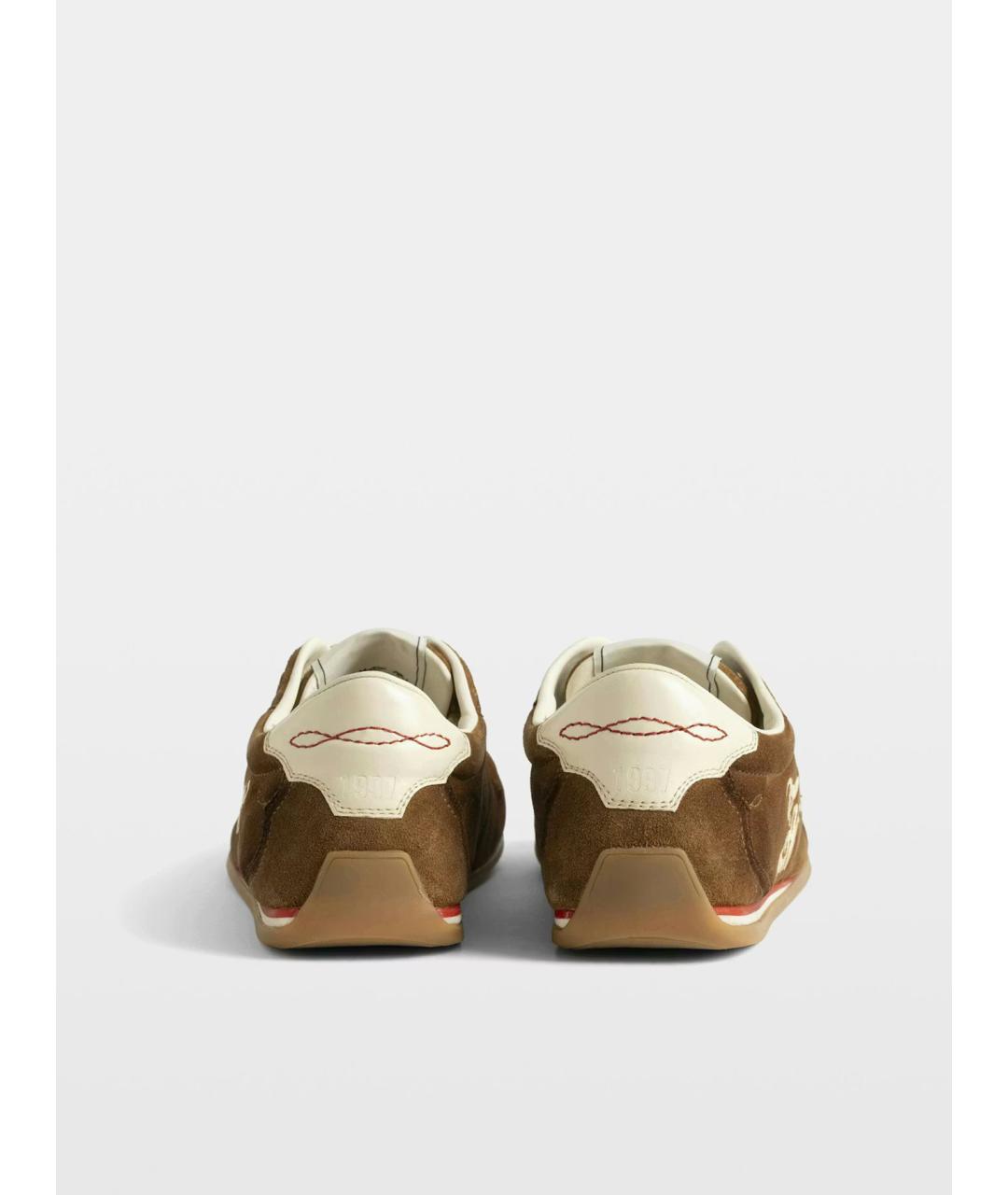 ZADIG & VOLTAIRE Коричневые замшевые кроссовки, фото 5