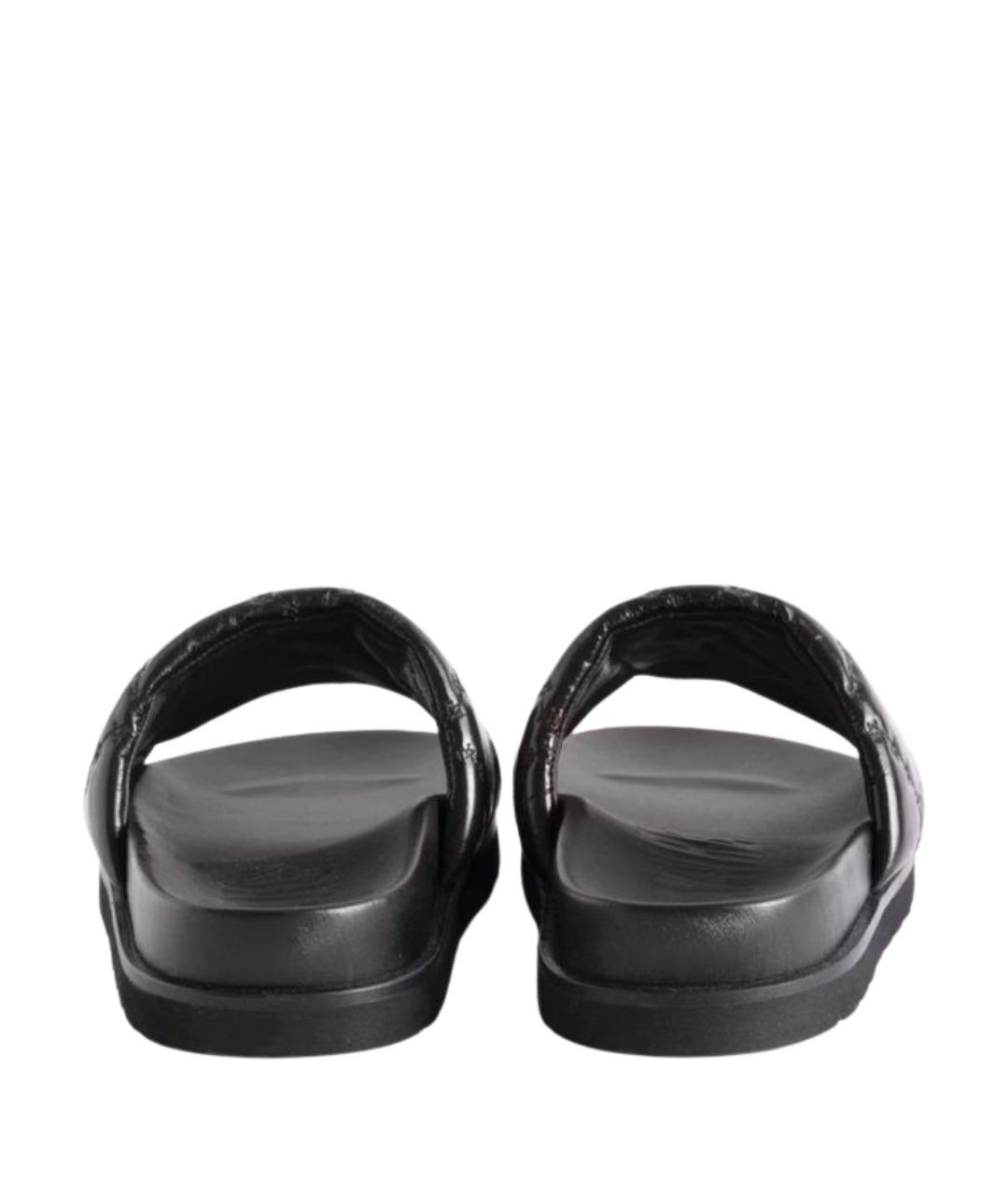 ZADIG & VOLTAIRE Черные кожаные шлепанцы, фото 4