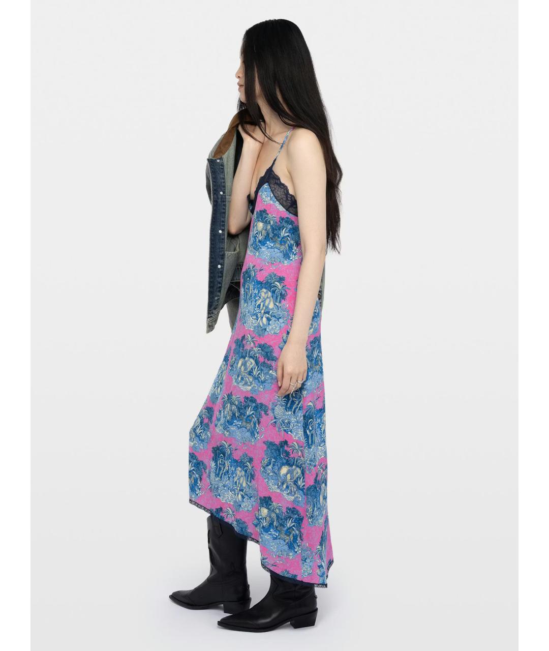 ZADIG & VOLTAIRE Мульти вискозное повседневное платье, фото 4