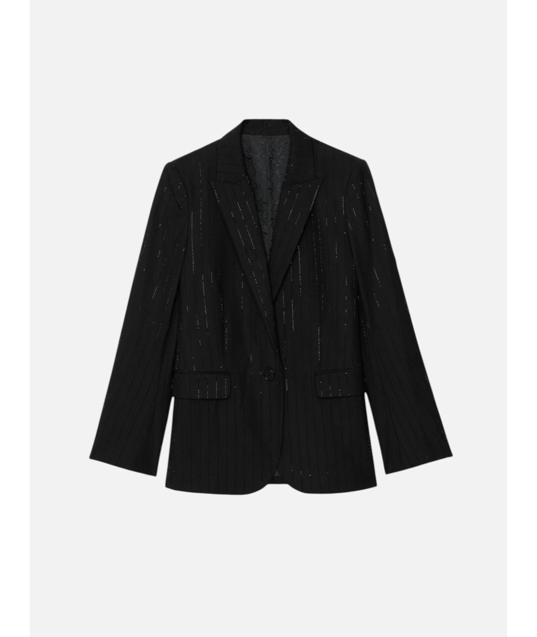 ZADIG & VOLTAIRE Черный полиэстеровый жакет/пиджак, фото 7
