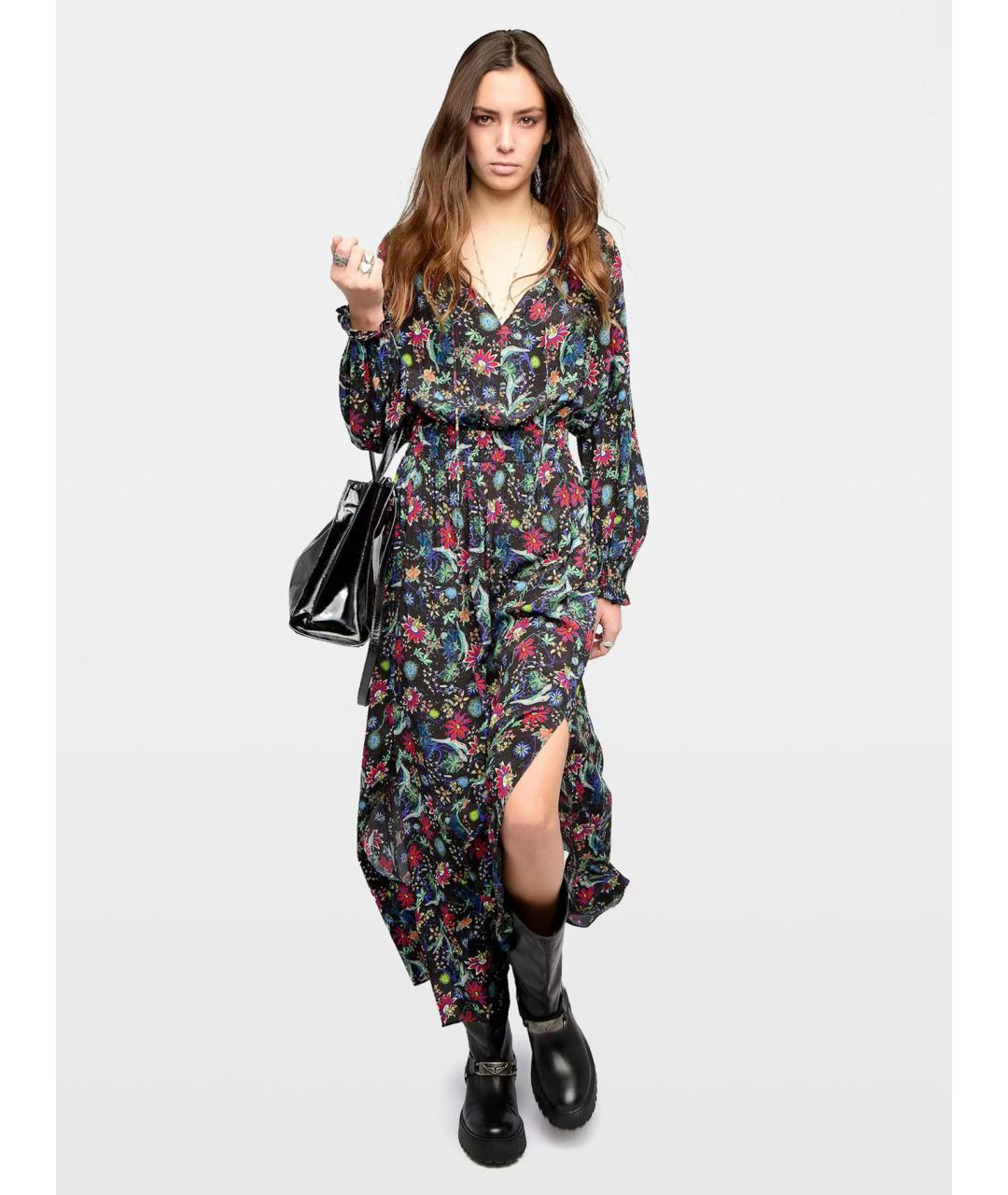 ZADIG & VOLTAIRE Мульти вискозное повседневное платье, фото 4