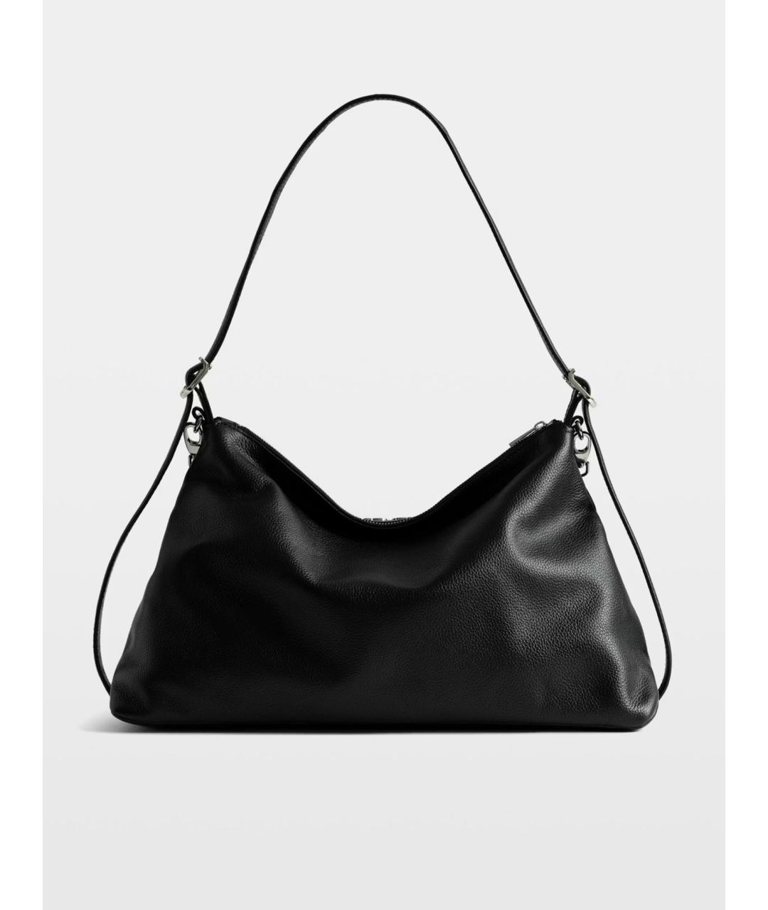 ZADIG & VOLTAIRE Черная кожаная сумка через плечо, фото 4