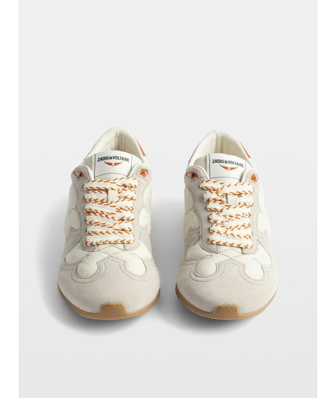 ZADIG & VOLTAIRE Бежевые кожаные кроссовки, фото 6