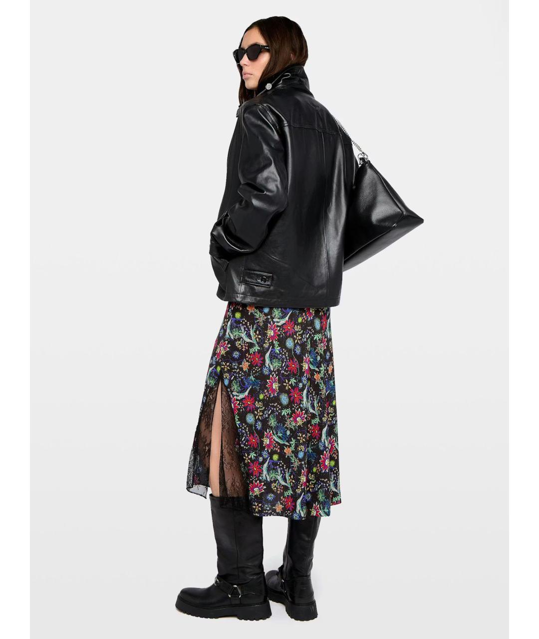 ZADIG & VOLTAIRE Мульти вискозная юбка миди, фото 3