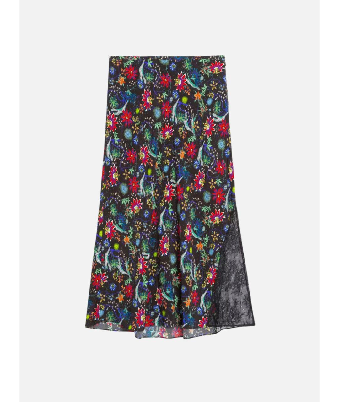 ZADIG & VOLTAIRE Мульти вискозная юбка миди, фото 7