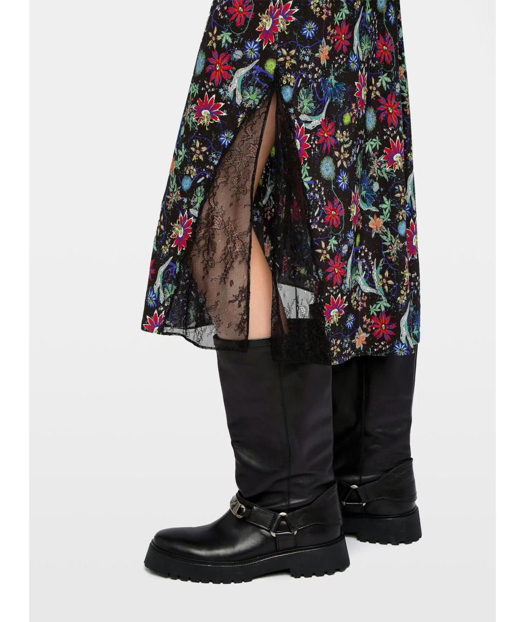 ZADIG & VOLTAIRE Мульти вискозная юбка миди, фото 6