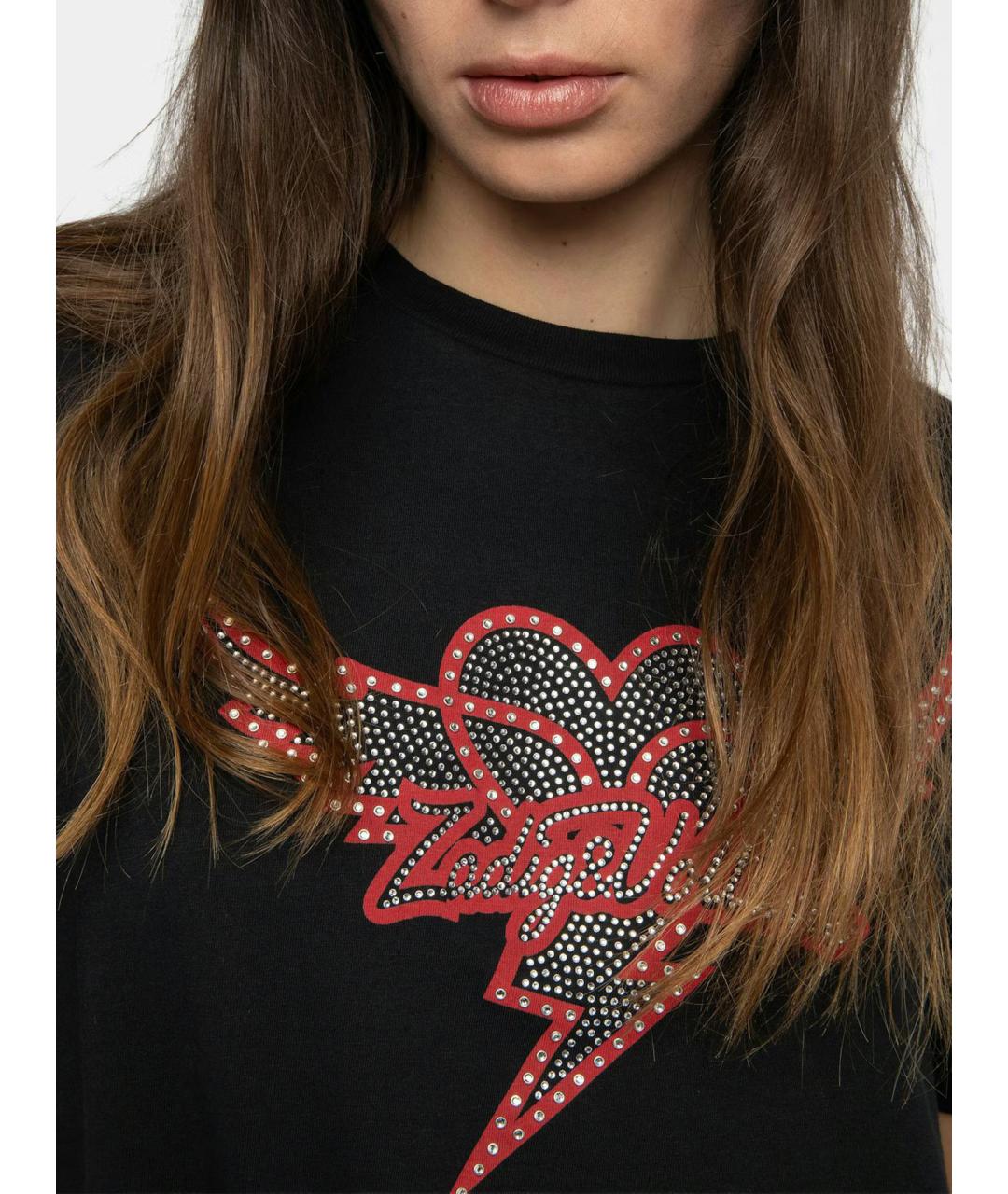 ZADIG & VOLTAIRE Черная хлопковая футболка, фото 6