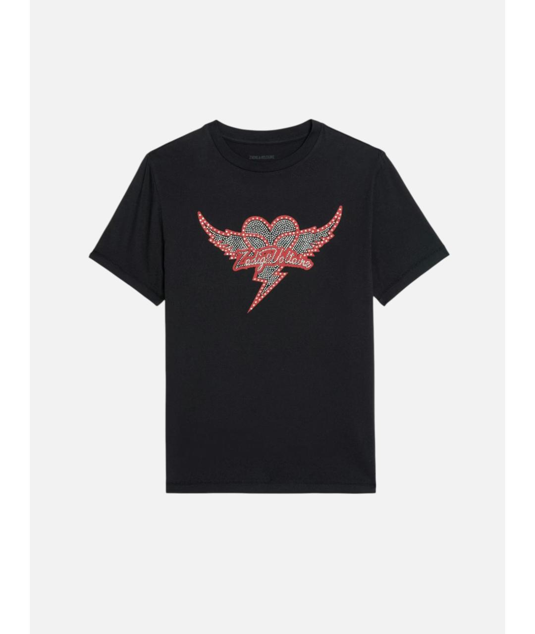 ZADIG & VOLTAIRE Черная хлопковая футболка, фото 9