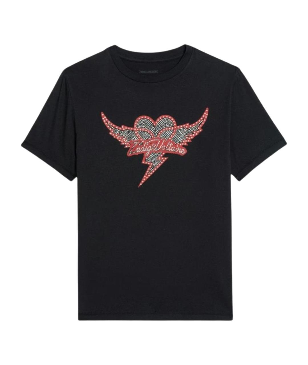 ZADIG & VOLTAIRE Черная хлопковая футболка, фото 1