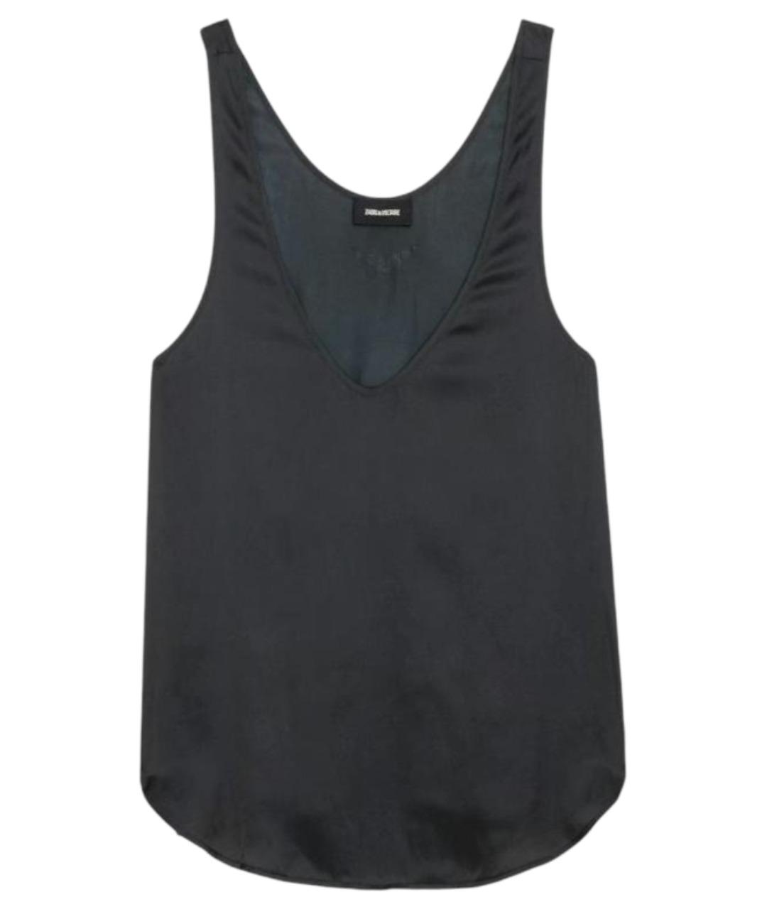 ZADIG & VOLTAIRE Черная полиэстеровая майка, фото 1