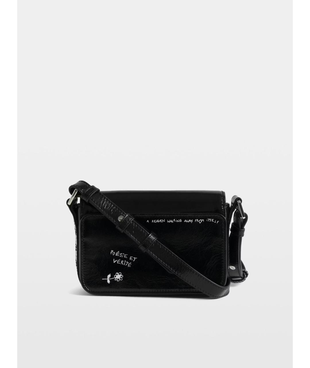 ZADIG & VOLTAIRE Черная кожаная сумка через плечо, фото 5